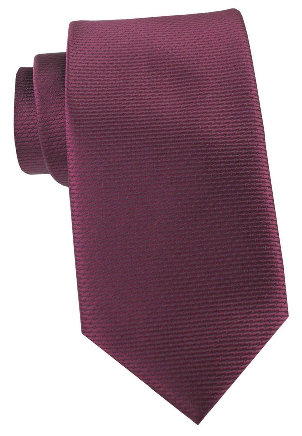 Krawat Męski - Angelo di Monti - Bordo, Drobna Faktura Materiału. Kolor: czerwony. Materiał: materiał. Styl: elegancki, wizytowy