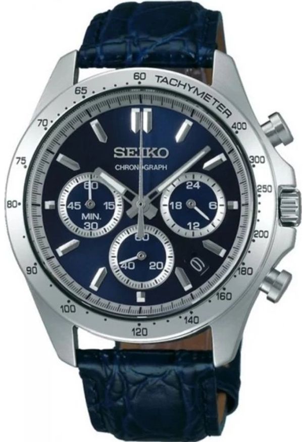 Zegarek Seiko Zegarek MĘSKI SEIKO CHRONOGRAPH BLUE SPIRIT SBTR019 + BOX NoSize