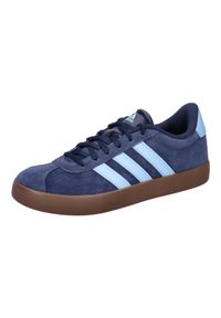 Adidas - Buty do skateboardu, dziecięce adidas VL Court 3.0. Kolor: niebieski. Materiał: zamsz, materiał. Sport: skateboard #1