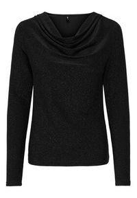 only - ONLY Bluzka Rich 15360265 Czarny Regular Fit. Kolor: czarny. Materiał: syntetyk #6