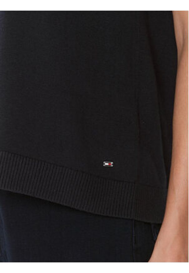 TOMMY HILFIGER - Tommy Hilfiger Sweter WW0WW40123 Granatowy Relaxed Fit. Kolor: niebieski. Materiał: bawełna