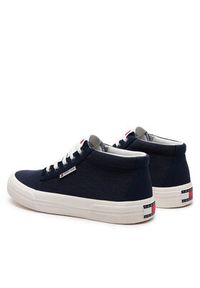 Tommy Jeans Sneakersy Tjm Mid Cut Canvas Color EM0EM01412 Granatowy. Kolor: niebieski #5