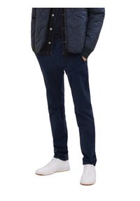 Tom Tailor Spodnie materiałowe 1033877 Niebieski Regular Fit. Kolor: niebieski. Materiał: bawełna #1