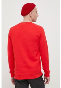 adidas Originals - Adidas Originals bluza bawełniana męska kolor czerwony z nadrukiem. Okazja: na co dzień. Kolor: czerwony. Materiał: bawełna. Długość rękawa: raglanowy rękaw. Wzór: nadruk. Styl: casual