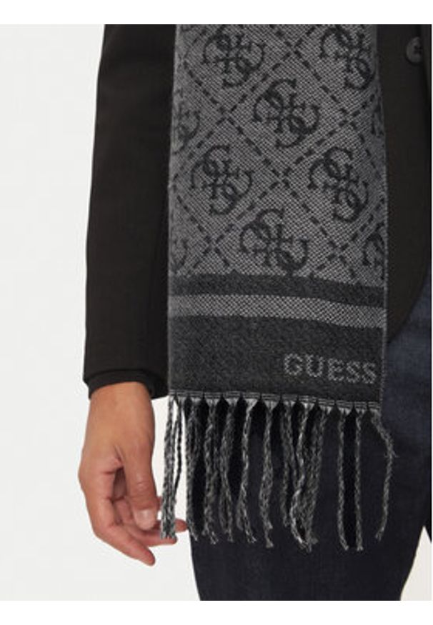 Guess Szalik AM9432 POL03 Szary. Kolor: szary. Materiał: materiał