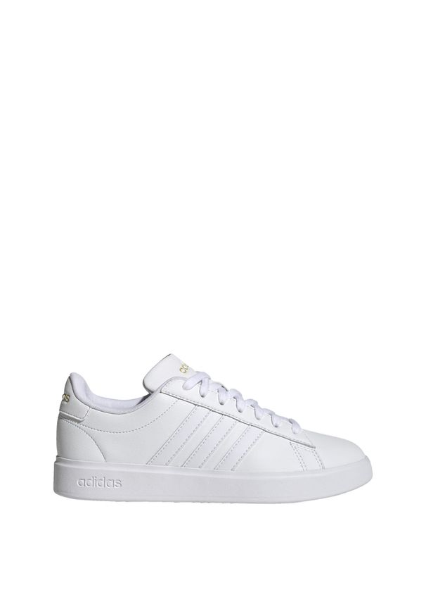 Adidas - Buty Grand Court Cloudfoam Lifestyle Court Comfort. Kolor: żółty, biały, wielokolorowy. Materiał: materiał. Model: Adidas Cloudfoam