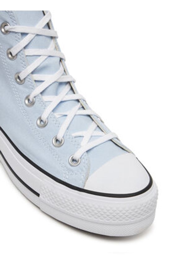 Converse Trampki Chuck Taylor All Star Lift Platform A10644C Błękitny. Kolor: niebieski. Materiał: materiał. Obcas: na platformie
