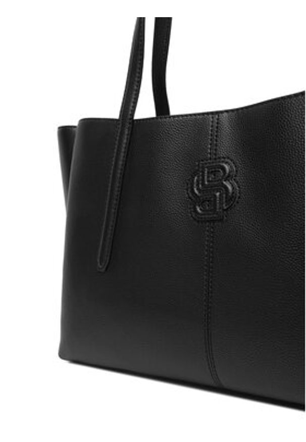BOSS Torebka 50557890 Czarny. Kolor: czarny. Materiał: skórzane