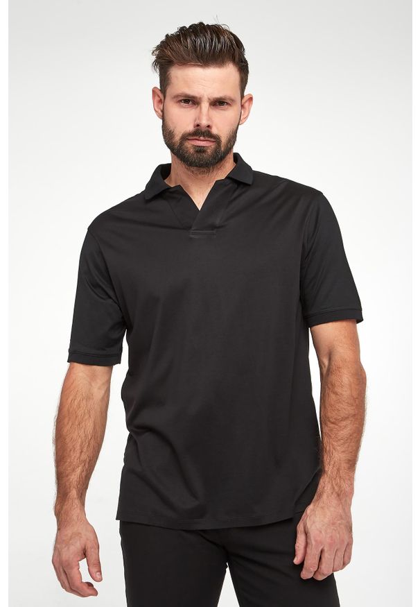 Emporio Armani - Polo męskie EMPORIO ARMANI. Typ kołnierza: polo