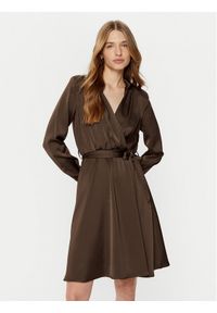 Rinascimento Sukienka koszulowa CFC0121838003 Brązowy Regular Fit. Kolor: brązowy. Materiał: syntetyk. Typ sukienki: koszulowe #1