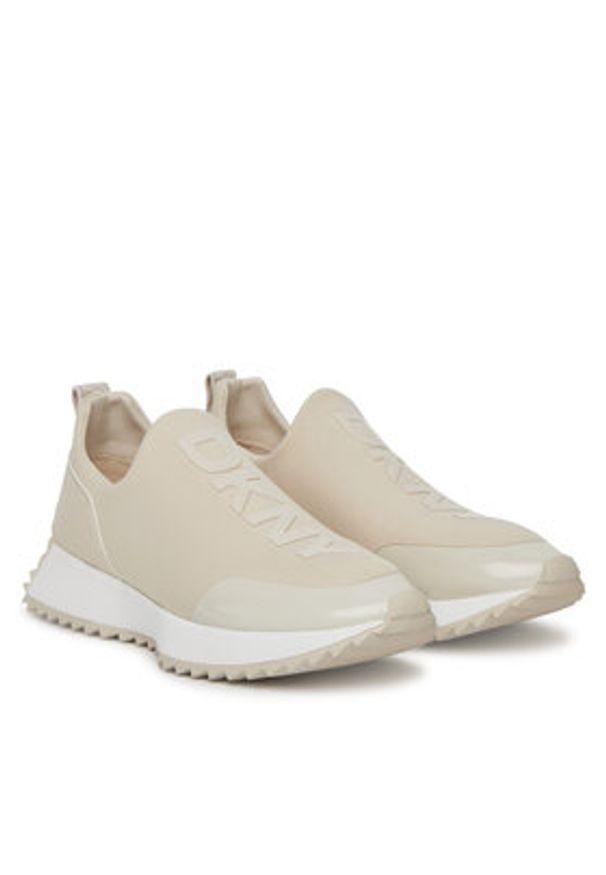 DKNY Sneakersy Nallen K1562302 Khaki. Kolor: brązowy. Materiał: materiał