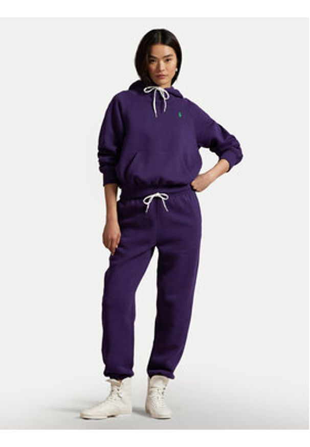 Polo Ralph Lauren Bluza 211971698006 Granatowy Relaxed Fit. Typ kołnierza: polo. Kolor: niebieski. Materiał: bawełna