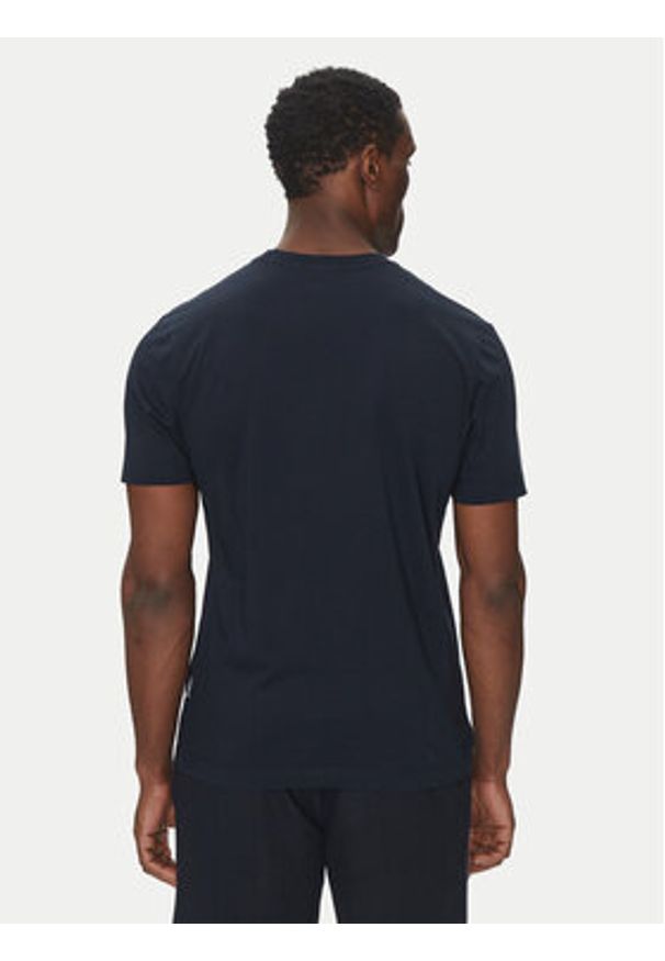 Hechter Paris T-Shirt 75008 151919 Granatowy Regular Fit. Kolor: niebieski. Materiał: bawełna
