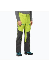 Spodnie skiturowe męskie Jack Wolfskin Alpspitze 3L. Kolor: zielony. Sezon: zima. Sport: narciarstwo