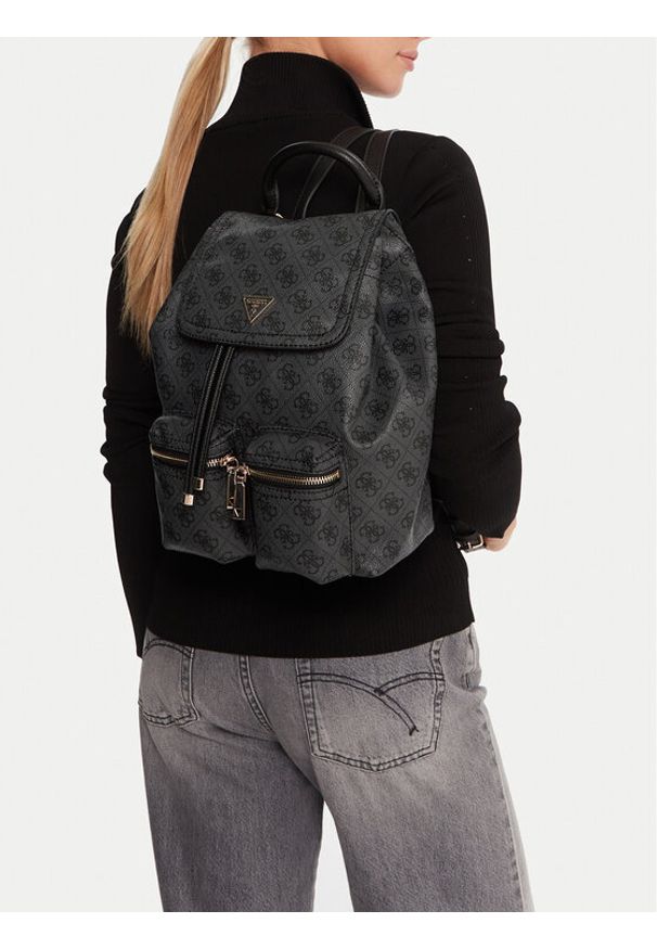 Guess Plecak Manhattan II HWSG71 18310 Szary. Kolor: szary. Materiał: skóra