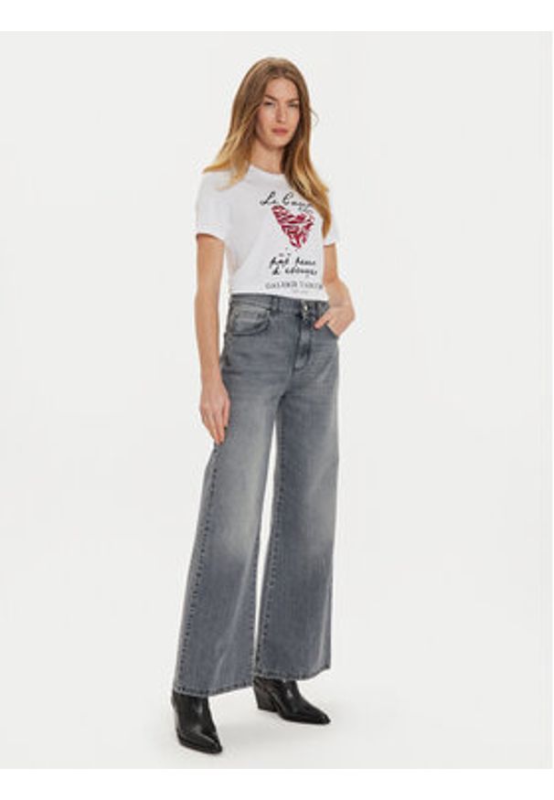 only - ONLY T-Shirt Kita 15332698 Biały Regular Fit. Kolor: biały. Materiał: bawełna