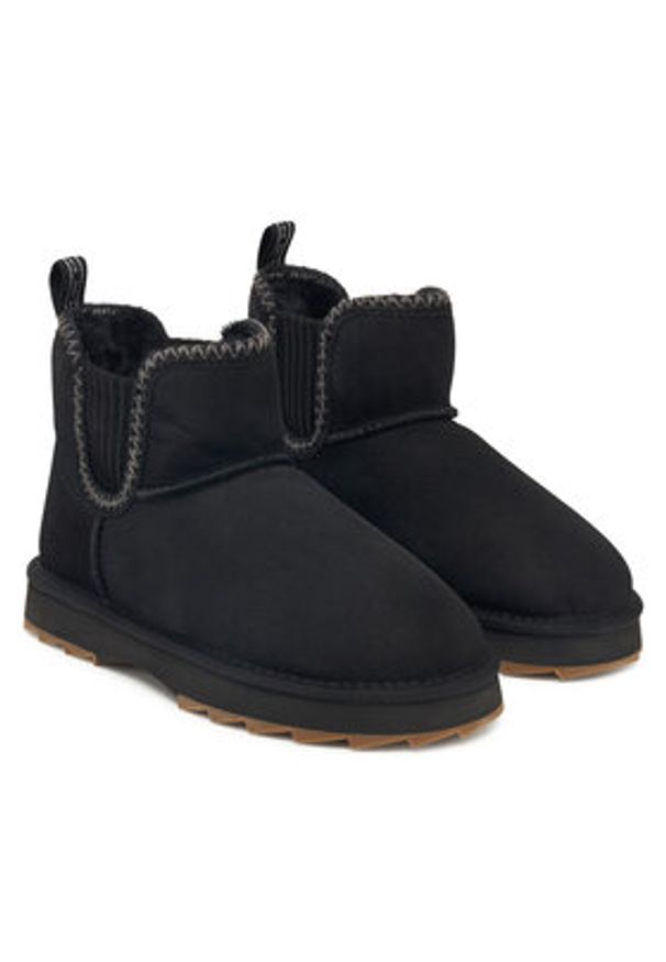 EMU Australia Śniegowce Higgie W13198 Czarny. Kolor: czarny. Materiał: skóra