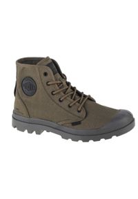 Buty sportowe Sneakersy unisex, Palladium Pampa Hi HTG Supply. Wysokość cholewki: za kostkę. Zapięcie: sznurówki. Kolor: zielony. Materiał: materiał, syntetyk, tkanina. Szerokość cholewki: normalna. Sport: turystyka piesza