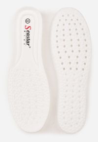 Renee - Różowe Sneakersy na Tłoczonej Platformie Ozdobione Dwoma Paskami Hesaia. Okazja: na co dzień. Zapięcie: pasek. Kolor: różowy. Materiał: jeans. Wzór: aplikacja. Obcas: na platformie #7