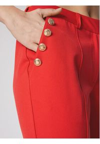 Simple Spodnie materiałowe SPD505-02 Czerwony Regular Fit. Kolor: czerwony. Materiał: materiał, syntetyk #5