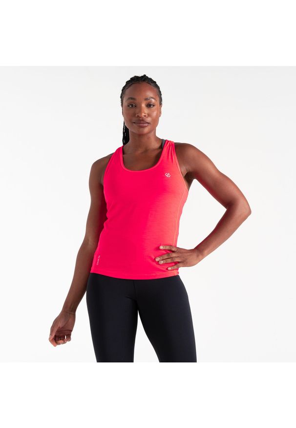 DARE 2B - Koszulka fitness bez rękawów damska Modernize II. Kolor: różowy. Długość rękawa: bez rękawów. Sport: fitness