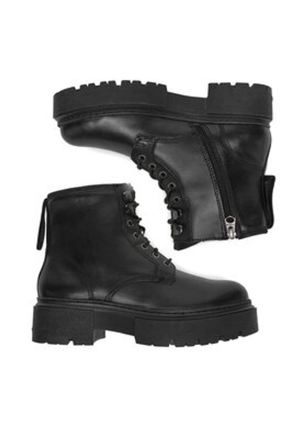 G-Star RAW - G-Star Raw Trzewiki CEO-WB-ADELA-08 Czarny. Kolor: czarny. Materiał: skóra