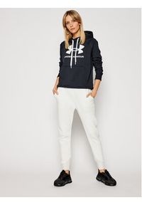 Under Armour Bluza Ua Rival Fleece Logo 1356318 Czarny Loose Fit. Kolor: czarny. Materiał: bawełna #4