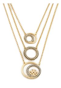 Tory Burch Naszyjnik Miller Pave Layered 163733 Złoty. Materiał: metalowe. Kolor: złoty #6