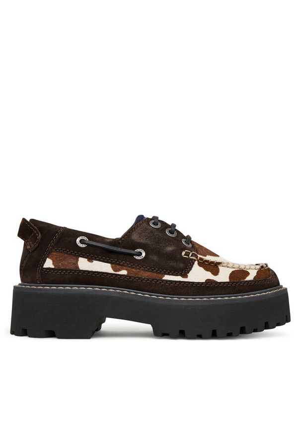 Półbuty Tommy Jeans. Kolor: brązowy