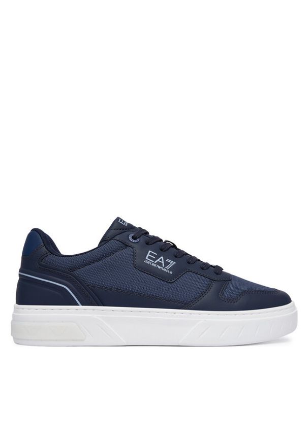 EA7 Emporio Armani Sneakersy 7X000786 AF26388 MB635 Granatowy. Kolor: niebieski. Materiał: materiał