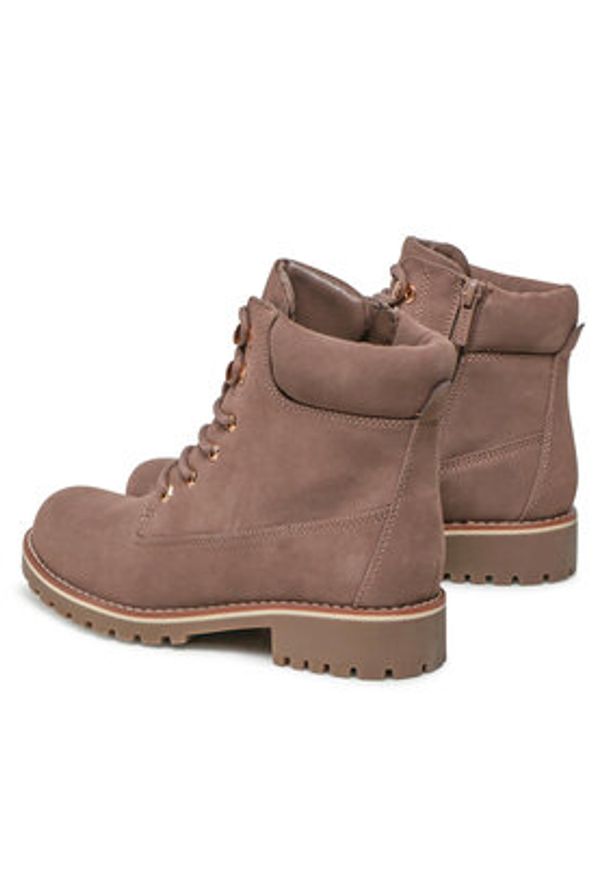 Jenny Fairy Trapery WS722-28G Brązowy. Kolor: brązowy. Materiał: skóra