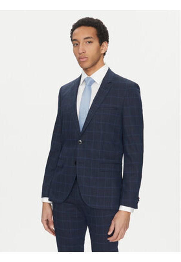Hugo - HUGO Garnitur Arti/Hesten232X 50535473 Granatowy Extra Slim Fit. Kolor: niebieski. Materiał: syntetyk