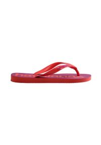 Havaianas japonki TOP LOGOMANIA kolor fioletowy 4145741.1256. Kolor: fioletowy. Materiał: guma #6