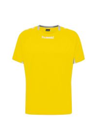 Koszulka sportowa z krótkim rękawem męska Hummel Core Team Jersey S/S. Kolor: żółty. Materiał: jersey. Długość rękawa: krótki rękaw. Długość: krótkie #1