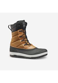 quechua - Buty turystyczne śniegowce męskie Quechua SH500 wodoodporne. Kolor: brązowy. Materiał: materiał. Szerokość cholewki: szeroka. Sezon: zima. Sport: turystyka piesza