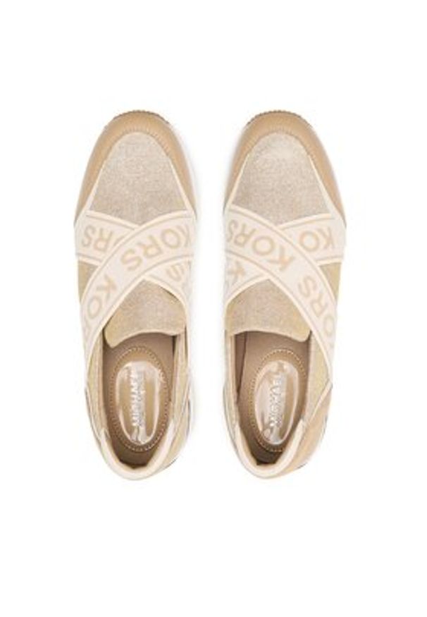 MICHAEL Michael Kors Sneakersy Geena Slip On Trainer 43F3GNFP2D Złoty. Zapięcie: bez zapięcia. Kolor: złoty. Materiał: materiał