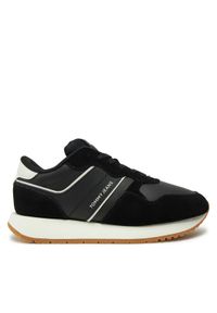 Tommy Jeans Sneakersy Tjw Eva Retro Runner EN0EN02771 Czarny. Kolor: czarny. Materiał: zamsz, skóra