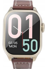 Smartwatch Hoco HOCO smartwatch z funkcją rozmowy Y17 złoty. Rodzaj zegarka: smartwatch. Kolor: złoty #1