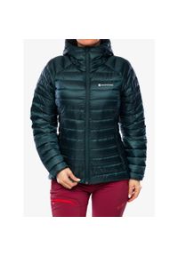 Kurtka puchowa damska Montane Anti-Freeze Hoodie. Kolor: zielony. Materiał: puch