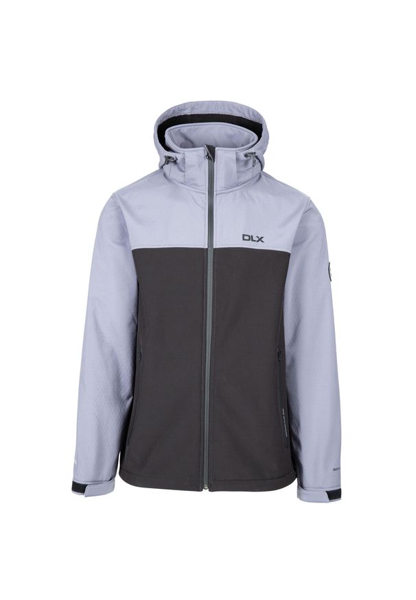 TRESPASS - Męska Kurtka Soft Shell Moyler DLX. Kolor: szary, wielokolorowy, niebieski