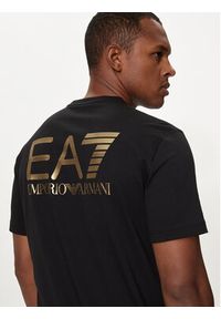 EA7 Emporio Armani T-Shirt 6DPT06 PJFFZ 1200 Czarny Regular Fit. Kolor: czarny. Materiał: bawełna