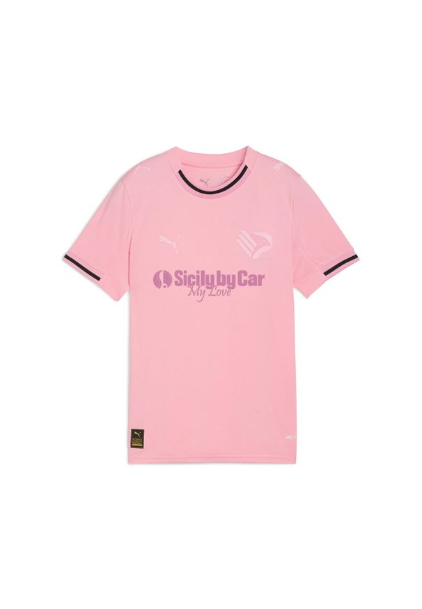 Puma - Palermo F.C. Replika młodzieżowej koszulki domowej 25/26 PUMA. Kolor: różowy. Sport: piłka nożna