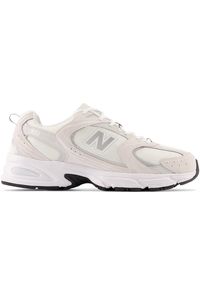 Buty unisex New Balance MR530CE – beżowe. Okazja: na co dzień. Kolor: beżowy. Materiał: tworzywo sztuczne, materiał, tkanina. Szerokość cholewki: normalna. Sezon: lato #1