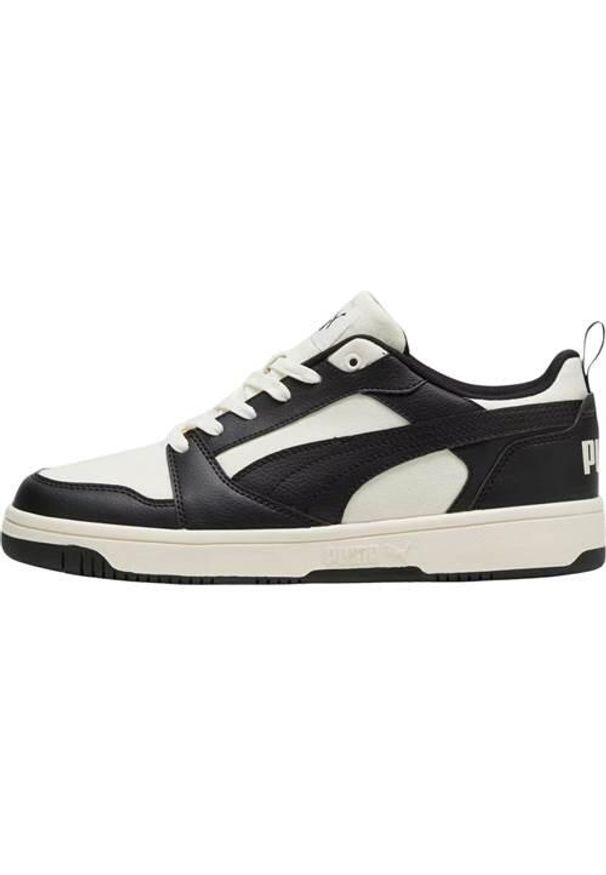 Buty do chodzenia męskie Puma Rebound V6 Low. Kolor: biały, czarny, wielokolorowy. Materiał: syntetyk, materiał. Szerokość cholewki: normalna. Sport: turystyka piesza