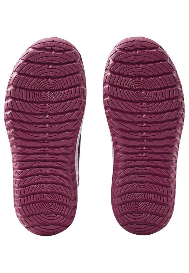 Buty wodoodporne dla dziecka na rzepy Reima Patter 2.0. Zapięcie: rzepy. Kolor: czerwony, brązowy, fioletowy, wielokolorowy. Sezon: jesień