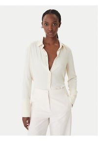 Patrizia Pepe Koszula 8C0872/A8I1-W409 Beżowy Regular Fit. Kolor: beżowy. Materiał: wiskoza #1