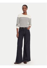 TOMMY HILFIGER - Tommy Hilfiger Sweter WW0WW44984 Beżowy Regular Fit. Kolor: beżowy. Materiał: syntetyk #3