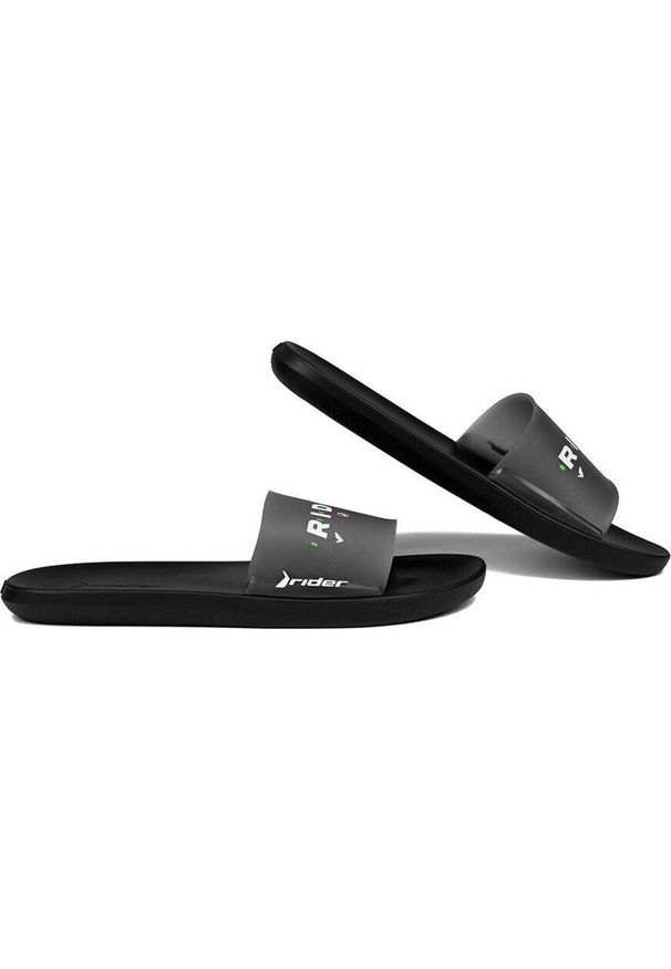 Klapki męskie Rider Graphics. Kolor: czarny. Sport: pływanie