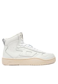 Diesel Sneakersy S-Ukiyo V2 Mid Y03364 P5576 T1015 Biały. Kolor: biały. Materiał: skóra