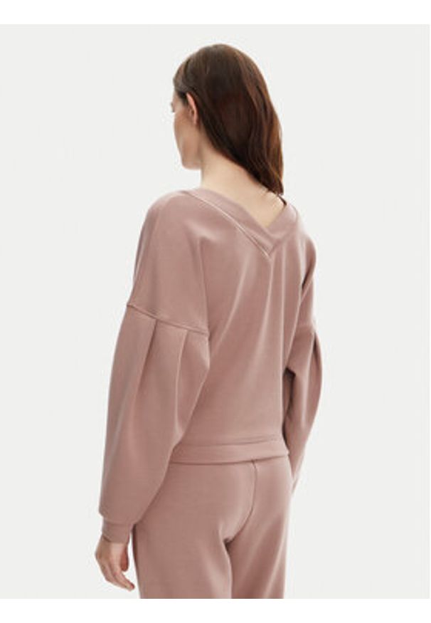 BOSS Bluza Scuba 50545647 Beżowy Relaxed Fit. Kolor: beżowy. Materiał: syntetyk